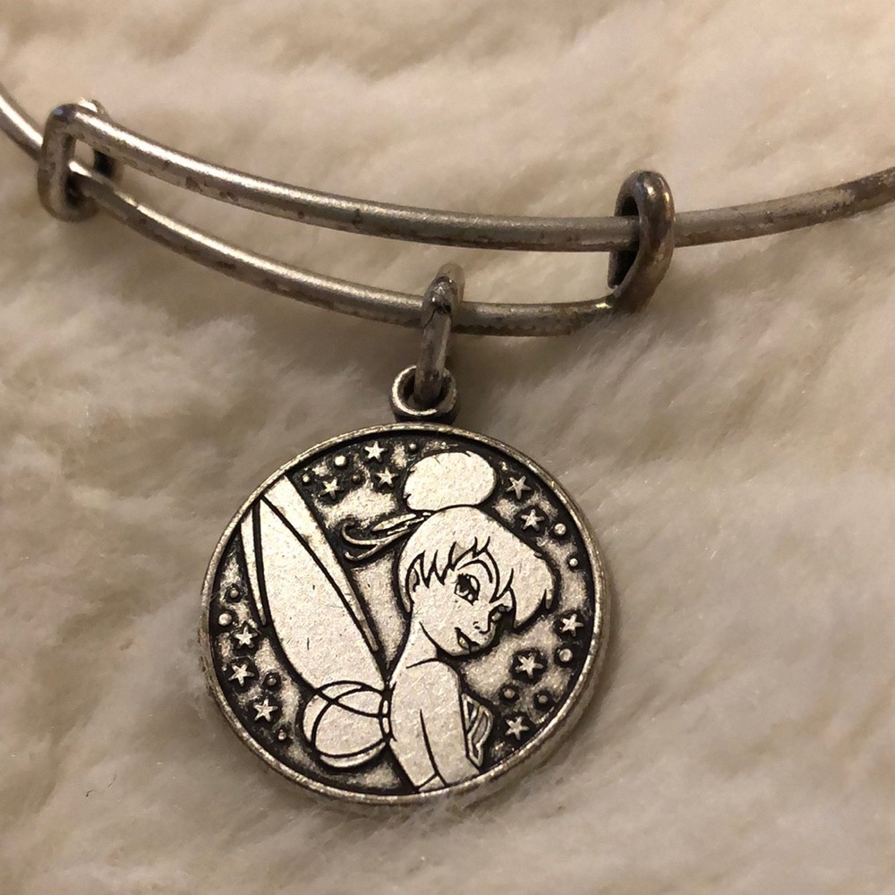 Alex and Ani Disney Parks Silver Tinkerbell Charm Bracelet